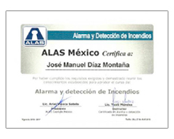 certificacion alas alarmas garmont