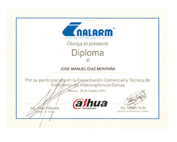 certificacion dahua alarmas garmont
