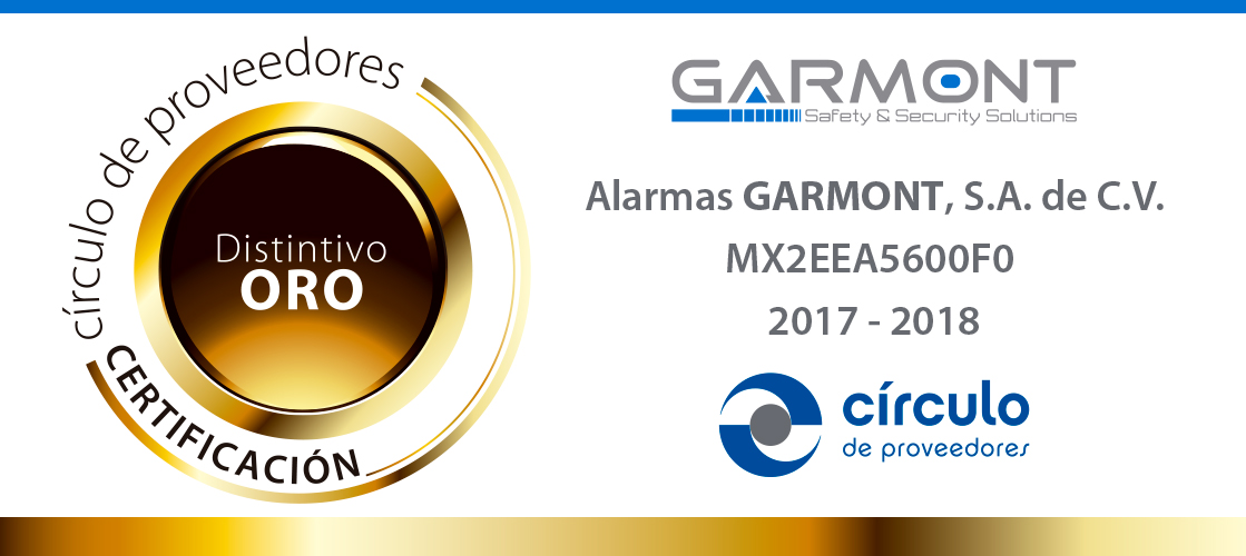 distintivo oro garmont alarmas garmont